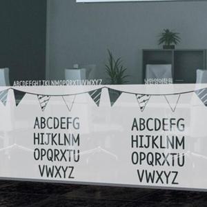 아트박스/낭만창고 ijs208-알파벳_반투명시트(상호명작성)