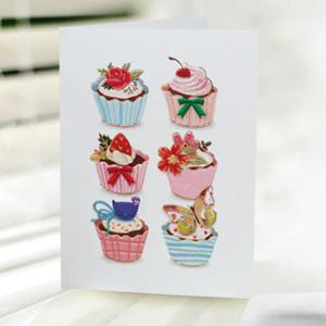 아트박스/프롬앤투 머핀 고양이 카드 FT1034-3