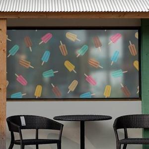 아트박스/낭만창고 dgse125-막대 아이스크림 패턴-반투명시트지