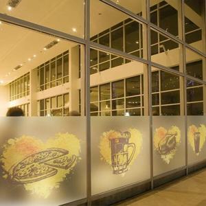 아트박스/낭만창고 dgse151-빈티지 피자치킨-반투명시트지