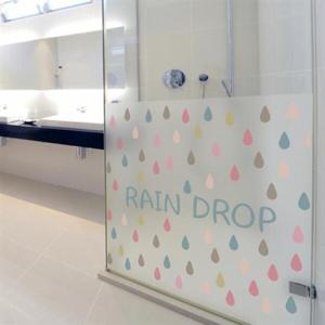 아트박스/낭만창고 dgcn170-레인드롭-무점착 반투명 창문 시트지