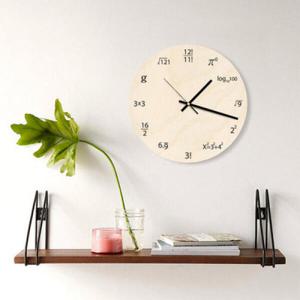 아트박스/모두의팩토리 수학 우드 벽시계 원형 270mm