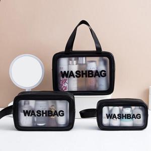 아트박스/위드마켓 마이백 방수 파우치 3종세트(블랙)