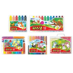 아트박스/아모스 아모스 파스넷 크래파스(12색)