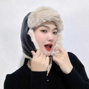 아트박스/아일렌 터프 레더 귀달이 군밤모자(블랙)