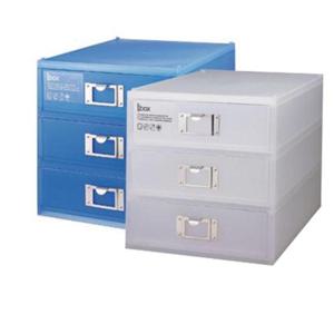 시스맥스 아이박스 3단 스모그 56003 사무실책상정리 다용도정리함 데스크소품정리 데스크정리 데스크정리