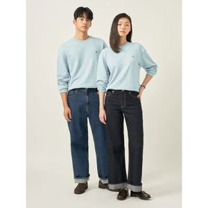 [빈폴멘] [Essential] 남녀공용 로고 자수 스웨트 셔츠 - 라이트 그린 (BC5741E03L)