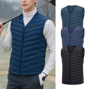 비티알 남성 겨울 웰론 기본 골프 브이넥 패딩 조끼 BSC073UV4M