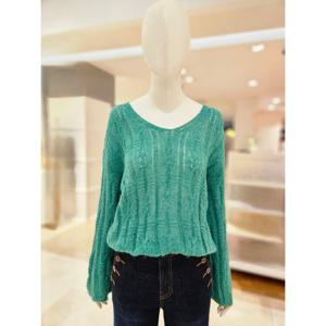 [르니앤맥코이]V넥 크롭니트 MM11KN710FJY