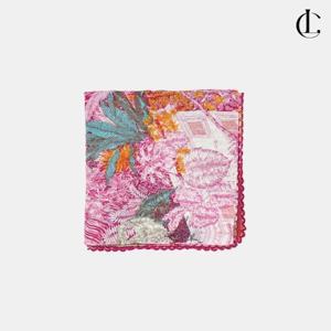 엘케이트 여성 플라워 손수건 두건 코튼 거즈 등산 땀 목수건 고급손수건 LDR192