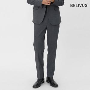 빌리버스 남성 정장바지 수트 클래식 슬랙스 스판 일반핏 하객룩 바지 BAXP045