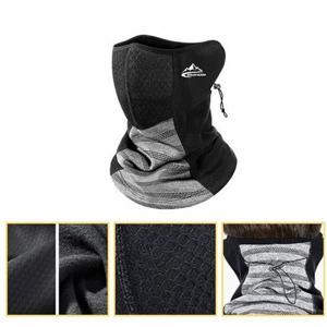 방한 넥워머-블랙그레이(약64x36cm) 벌집구조 통풍 레져 야외 방한용품 등산 캠핑