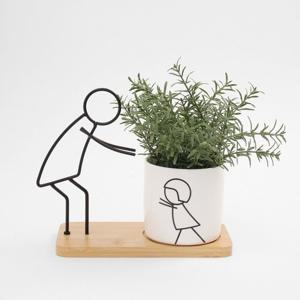 [비투비월드]한마음 미니 도자기 화분 인테리어 다육이화분