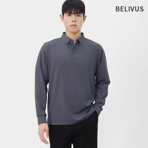 빌리버스 남성 캐주얼 심플베이직 가을 골프 스포츠웨어 카라 긴팔티셔츠 BRM028