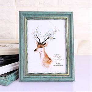 [더블유쇼핑]앤틱무드 사진 액자(4x6) (블루그린) 인테리어액자_