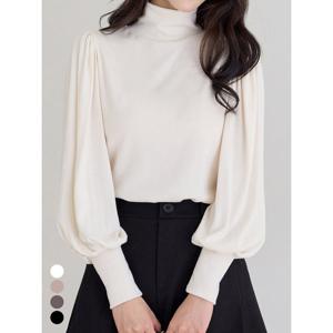 [모리스커밍홈]하이넥 퍼프소매 티셔츠_M2511TS104C