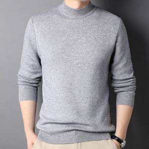남성 슬림핏 반목폴라 니트 베이직 스웨터 가을 겨울 폴라티 WI015N