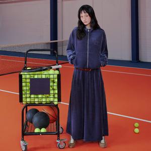 [랩](SET-하의)벨로아 플레어 롱스커트(AR4WSB60)