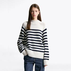 [타미힐피거(여성)]코튼 모크넥 스웨터 T22F7KTO051WT1