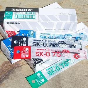 제브라리필심 제브라 0.7mm SK-샤보 2색볼펜 멀티펜 리필심 1다스