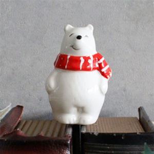 인테리어소품 흰곰 도자기픽 장식 화병 화분 데코 용품 크리스마스