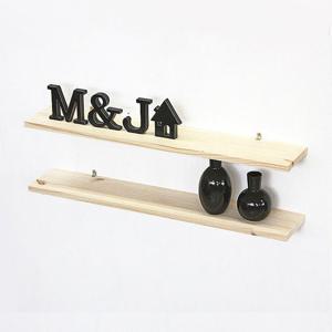 [아이엔] 원목대2개 선반/벽걸이선반/인테리어선반/수납선반