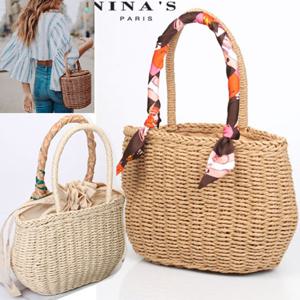 복주머니 밀짚토드왕골가방(8SH149)