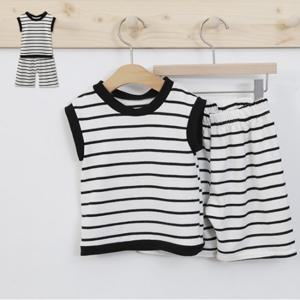 [퍼니]스트라이프 아동상하세트