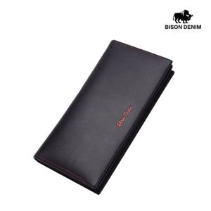 [바이슨데님]남자 스트랩 대용량 통장지갑 장지갑 N4384-1B