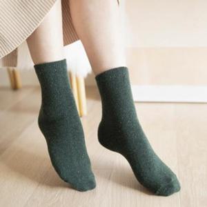 아트박스/스누지 램스울 보카시 양말-그린