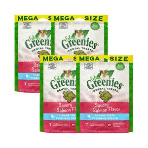 [4개세트] 그리니즈 필라인 이빨과자 연어 130g 고양이 간식