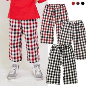 리틀버니 유아동 체크 체크 바지 일자 팬츠 PAN2516