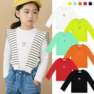 리틀버니 유아동 무지개 기본 티셔츠 TOP2374