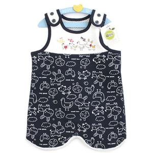 [삐까부]유아 아동 아기 가을 겨울 수면조끼 이중보온 동물농장 수면조끼