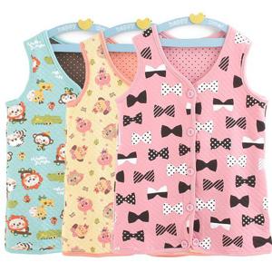[삐까부]유아 아동 아기 가을 겨울 수면조끼 삼중직 보온 수면조끼