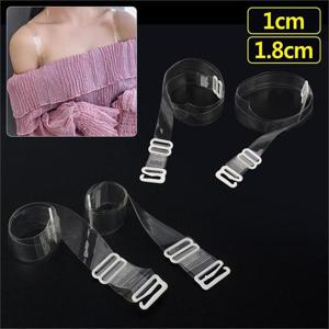 1.8cm 투명 누드 브래지어 길이조절 어깨끈 브라끈 2p