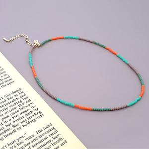 그레이스켈리 크리스탈 무광 비즈 목걸이 NK121