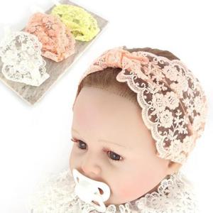 웬디레이스 와이드 컬칩 보넷 아기헤어밴드