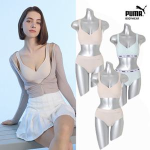 [푸마]여성 무형광 컴포트 브라팬티 6종세트