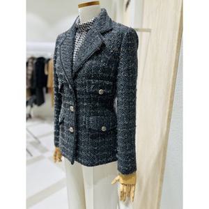 [백화점][모조에스핀] J254XSF020 아웃포켓 트위드자켓 차콜그레이