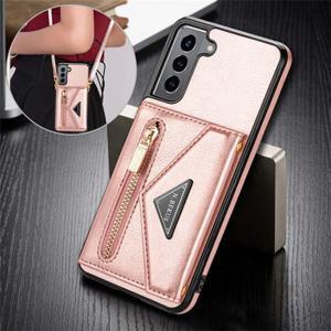 갤럭시S22 플러스 울트라 숄더 스트랩 카드지갑 가죽 케이스