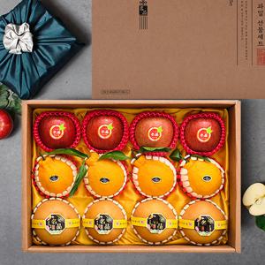 [보자기동봉][미담]프리미엄 특5호 사과4과+배4과+한라봉4과 5.5kg 혼합과일 선물세트