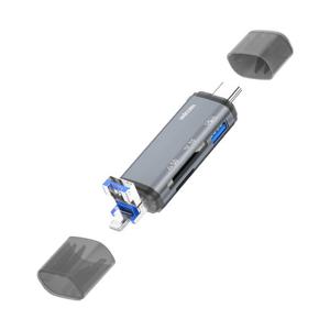 유니콘 XC-3000M OTG 멀티카드리더기 USB C타입 8핀