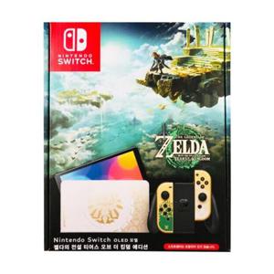 닌텐도 스위치 OLED 젤다의 전설 티어스 오브 더 킹덤 에디션 게임기 본체 국내정품 Ss