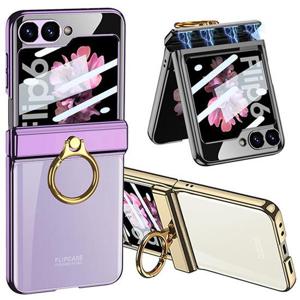 갤럭시Z플립7FE 6 제트지 투명 마그네틱 힌지보호 링홀더 케이스