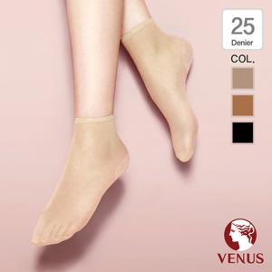 VST2501D 비너스 25D 앵클삭스 여성 발목 스타킹 2족