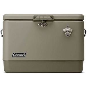 콜맨 콜맨 54QT 스틸 벨트 쿨러 (세이지) 2159598 [아웃도어 하드 쿨러 박스]