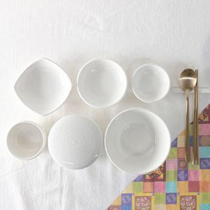 에릭스 백자 1인 혼밥 식기세트 7p 1인식기세트 그릇세트 식기세트 혼밥세트 백자그릇 백자식기 도자기그릇