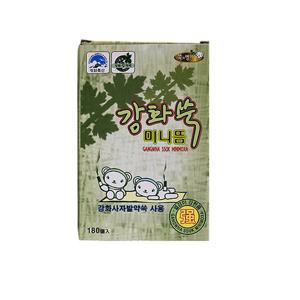 쑥의명가 강화쑥 미니뜸 180개입 (강/약 선택) 무흔지 포함 설명서 제공