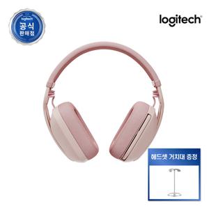 로지텍코리아 ZONE VIBE 100 존바이브 100 오버이어 블루투스 무선 헤드셋/헤드폰/노이즈캔슬링 마이크/간편한 컨트롤/커스터마이징 로즈